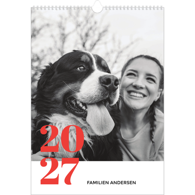 Årskalender A3 — Et fantastisk år [kalender forside]