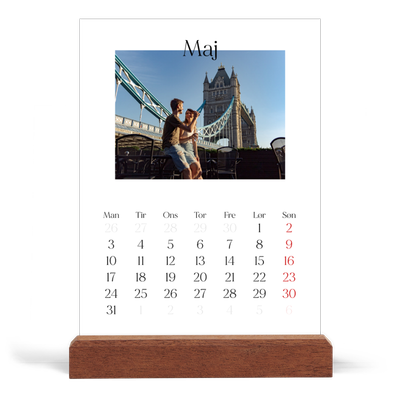 Staffeli kalender - stående  — Min rejseskildring [kalender forside]
