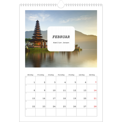 Årskalender A3 — Den fulle historie [Februar]