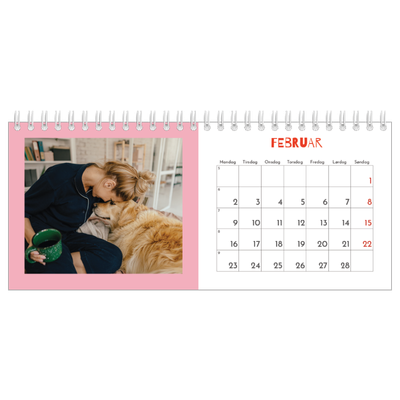 Bordkalendere — Farverig kalender [Februar]