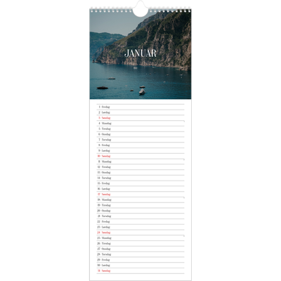 Køkkenkalender  — Endeløs flugt [Januar]