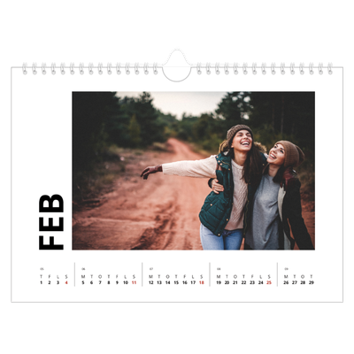 Fotokalender A4 — White space [Februar]