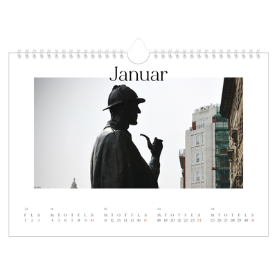 Fotokalender A4 — Min rejseskildring [Januar]