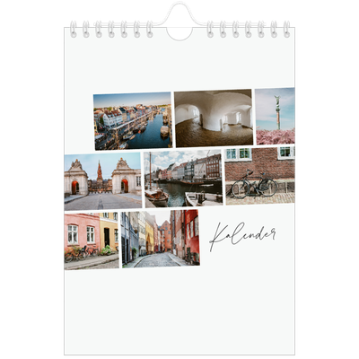 A5 Foto Kalender — Byferie (hvid) [kalender forside]