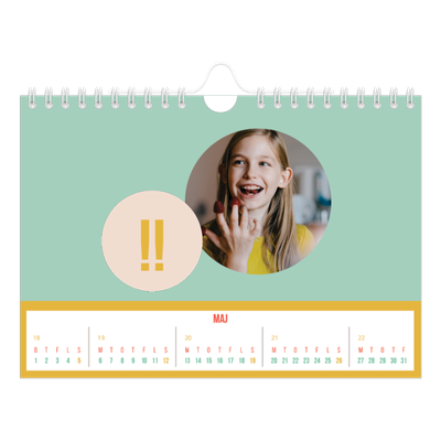 A5 Foto Kalender — Lys og smuk [kalender forside]