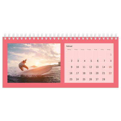 Bordkalendere — Stilrene farver [Februar]