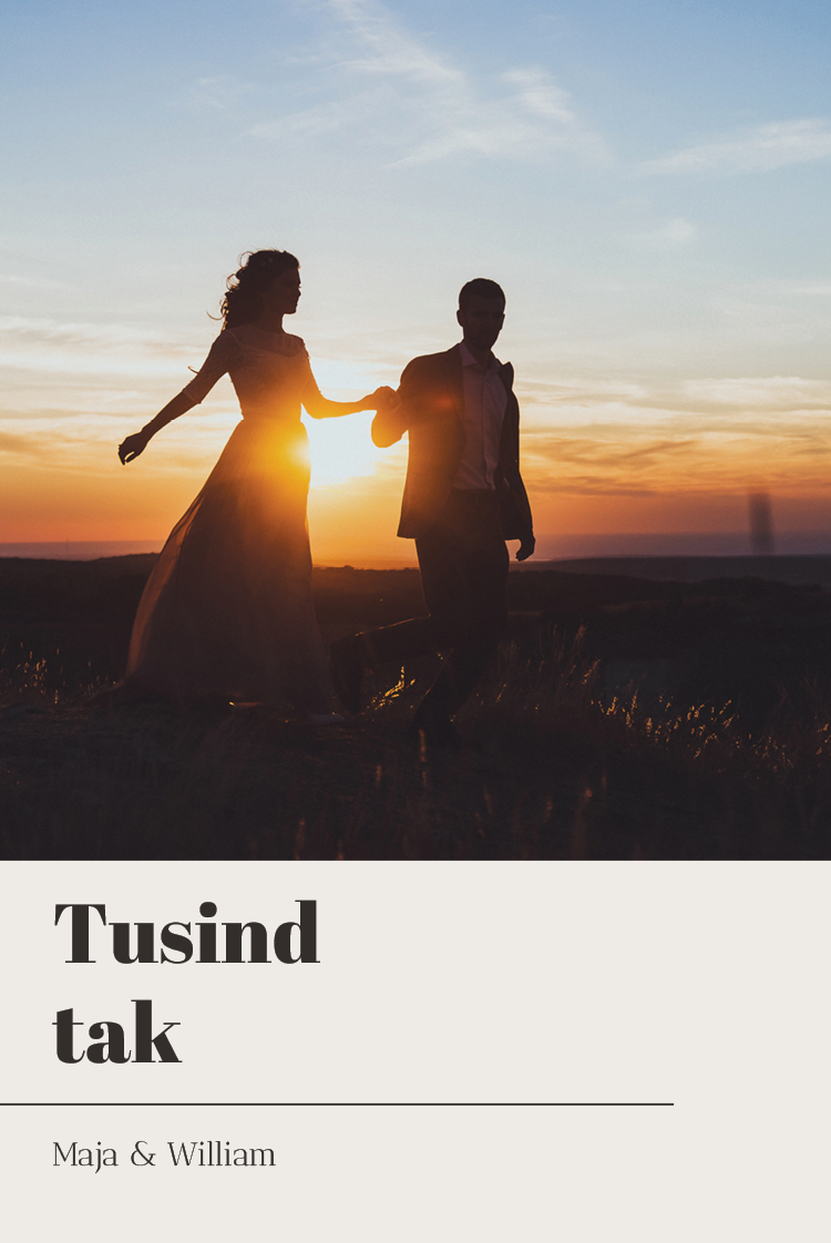 Takkekort — Lodret navneskilt