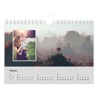 A5 Foto Kalender — Fire årstider [Februar]