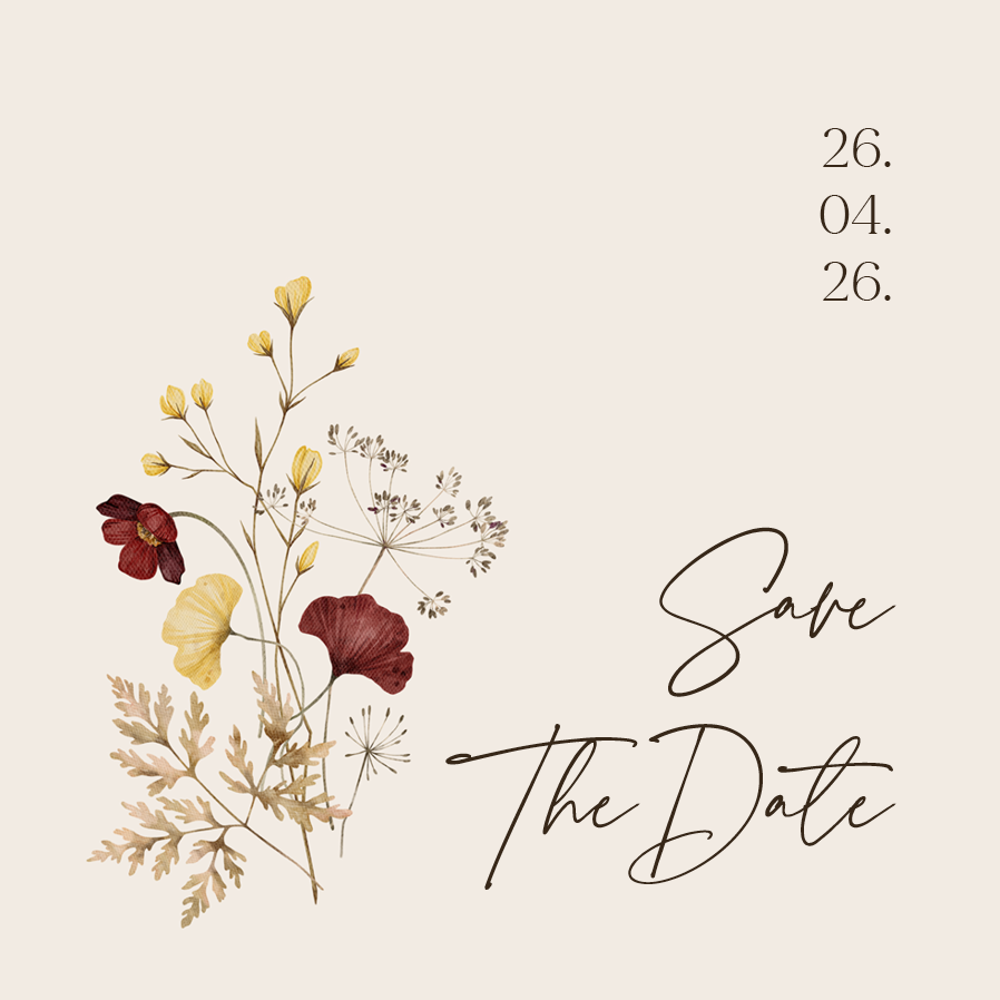 Save the date — Naturlige bryllupper