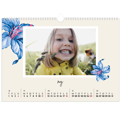 A3 Foto Kalender — Malte blomster [kalender forside]