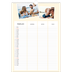 Familiekalender A3  — Moderne familiekalender - Familie på 3 [Februar]