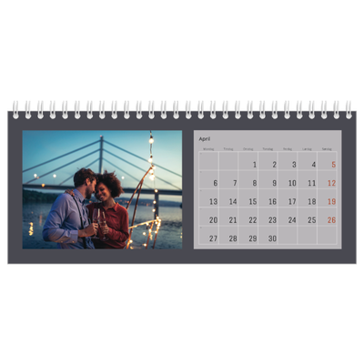 Bordkalendere — Stilrene farver [April]