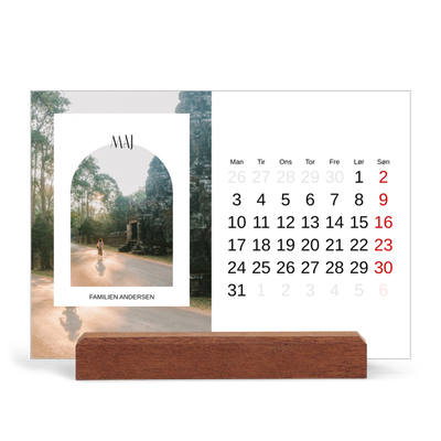 Staffeli kalender - liggende  — Den åbne bue [kalender forside]