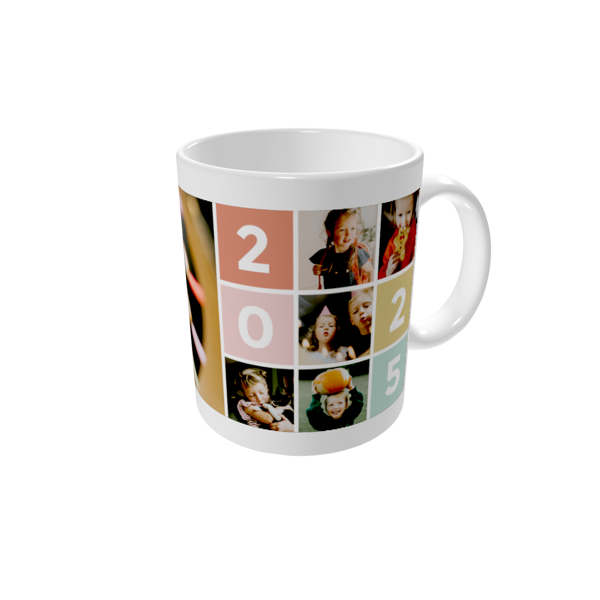 Krus med billede — Farverige fonter