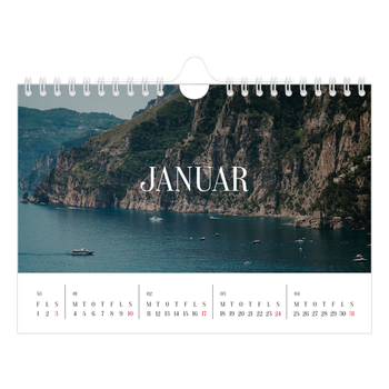 A5 Landskab Fotokalender — Endeløs flugt