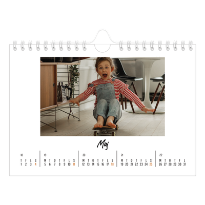 A5 Foto Kalender — Bogen om mig [kalender forside]