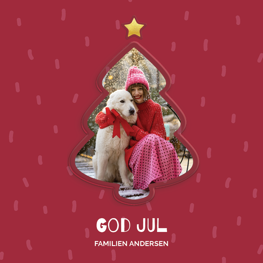 Kort — Rød træramme