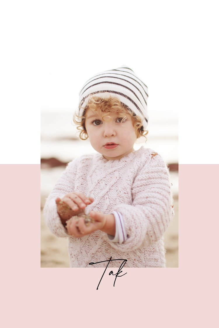 Takkekort — Lyserød tag