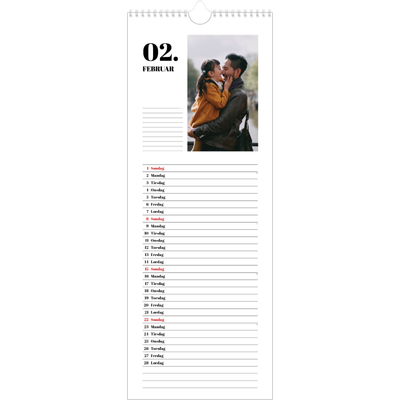 Køkkenkalender  — Serif og øjeblikke [Februar]