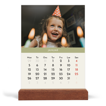 Staffeli kalender - stående — Pastel kapitler