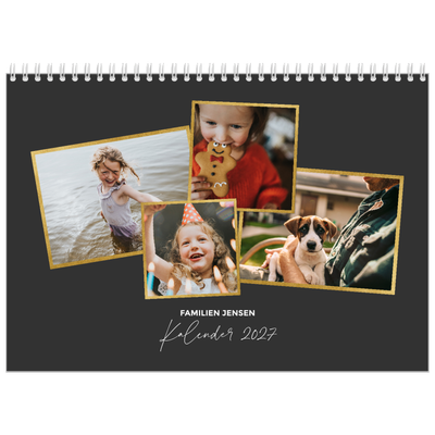 Fotokalender A4 dobbelt (30 x 40 cm) — Gode minder [kalender forside]