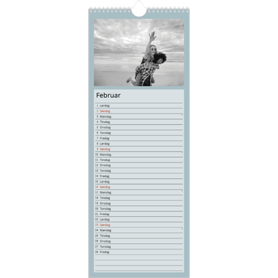 Køkkenkalender  — Nordiske farver [Februar]