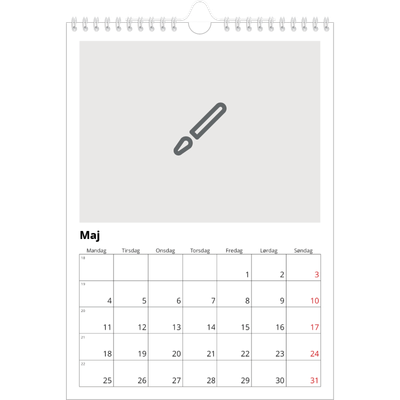 Fotokalender A4 (20 x 30 cm) — Design selv [kalender forside]
