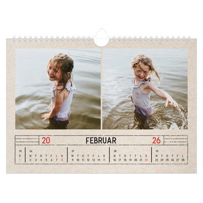 Fotokalender A4 — Stempeleffekt [Februar]