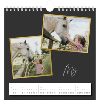 Årskalender kvadratisk — Gode minder [kalender forside]