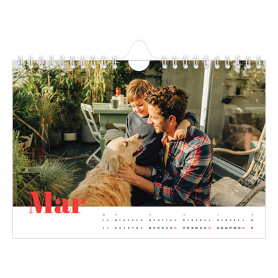 A5 Foto Kalender — Et fantastisk år [Marts]