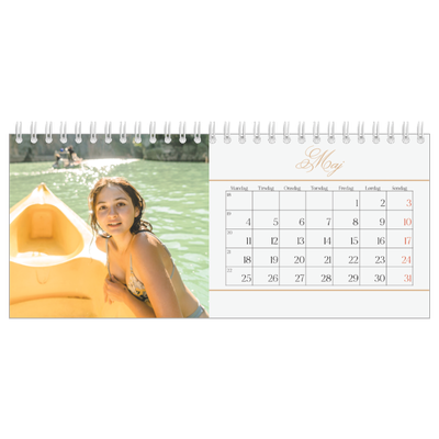 Bordkalendere — Elegant guld [kalender forside]