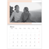 Fotokalender A4 dobbelt (30 x 40 cm) — Farverige rammer [Februar]