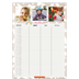 Familiekalender A3  — Rustik familiekalender - familie på 3 [Januar]
