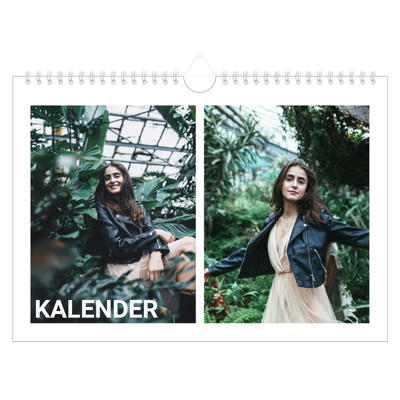 Fotokalender A4 — Stor måned [kalender forside]