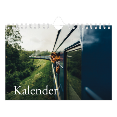 A5 Foto Kalender — Simpel serif [kalender forside]