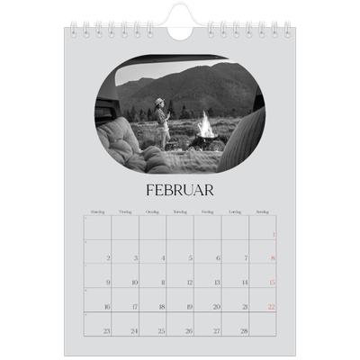 A5 Foto Kalender — Den åbne vej [Februar]