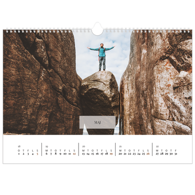 A3 Foto Kalender — Klassisk kalender [kalender forside]