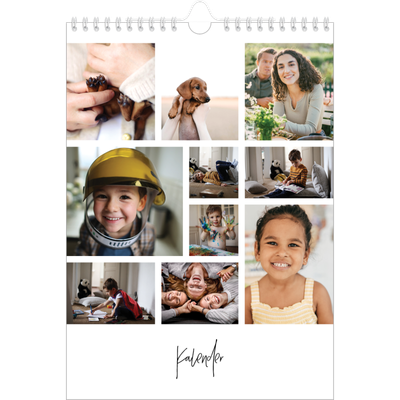 Fotokalender A4 (20 x 30 cm) — Billedcollage [kalender forside]