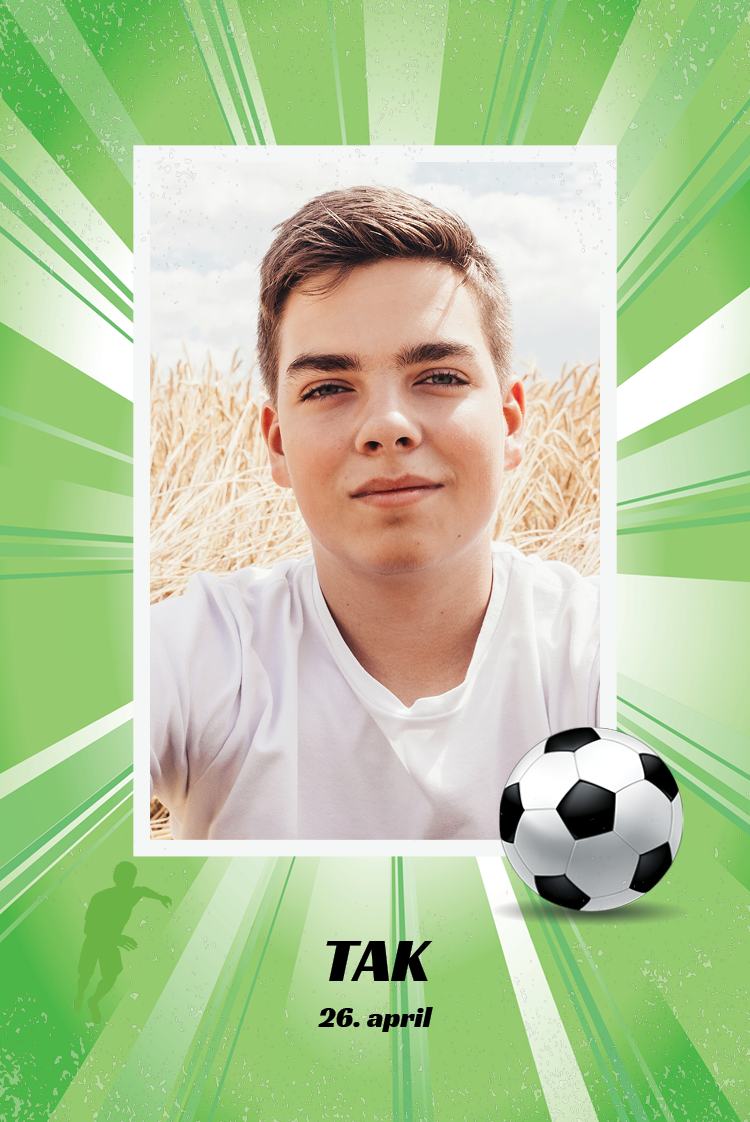 Takkekort — Fodboldstjerne