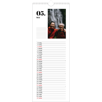 Køkkenkalender  — Serif og øjeblikke [kalender forside]