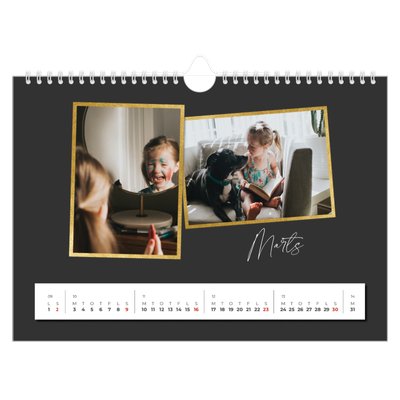 Fotokalender A4 — Gode minder [Marts]