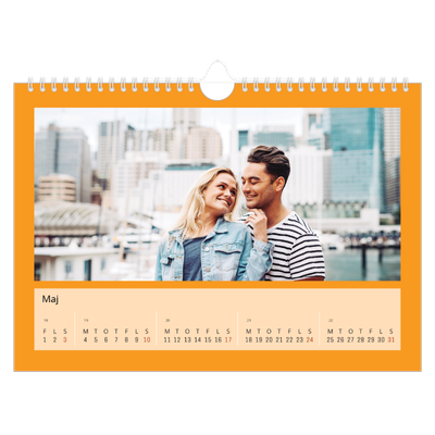 Fotokalender A4 — Stilrene farver [kalender forside]