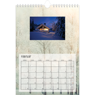 Fotokalender A4 (20 x 30 cm) — Tilbage til naturen [Februar]