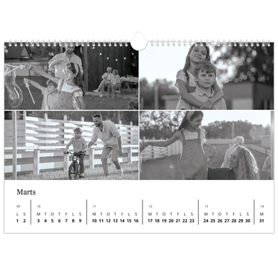 A3 Foto Kalender — Billeder i fokus [Marts]