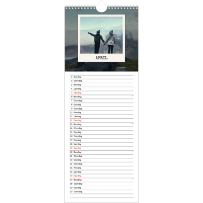 Køkkenkalender  — Portrætudgaven [April]