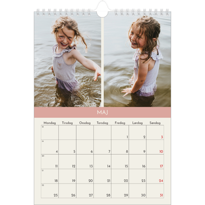 Fotokalender A4 (20 x 30 cm) — Pastel kapitler [kalender forside]