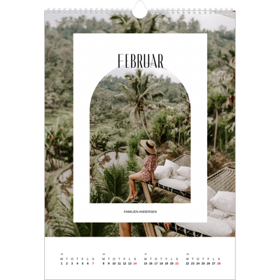 Årskalender A3 — Den åbne bue [Februar]