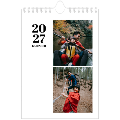A5 Foto Kalender — Serif og øjeblikke [kalender forside]