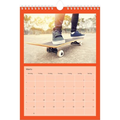 Fotokalender A4 (20 x 30 cm) — Skarpe farver [Marts]