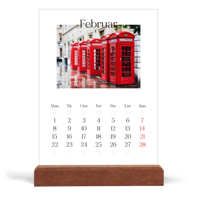 Staffeli kalender - stående  — Min rejseskildring [Februar]